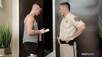 Hot daddy police fucks tattoed boy