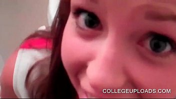 College cutie fucked while shes on the phone