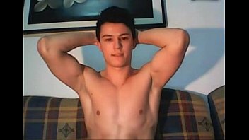 Muscle Smooth Hunk Wank his Uncut Cock Cums on Cam - more at menoncum.com