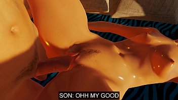 step-Son Fucking His step-mom For The First Time In hear Pussy And Creampie Hear