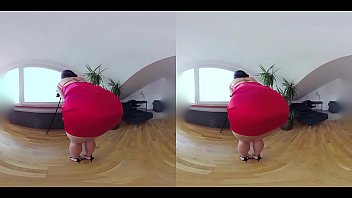 Czech VR 345 - Hot Slut in Tight Red Dress Riding Cock