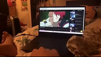 Me masturbating while watching hentai 5
